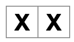 two x-filled squares | 两个“X”方块